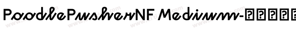 PoodlePusherNF Medium字体转换